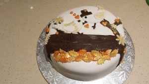 Wedding anniversary cake for a very special couple celebrating 50 years! at Forgot the Eggs in Chorley