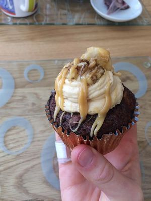 Sticky toffee cupcake, absolutely delicious! at Forgot the Eggs in Chorley