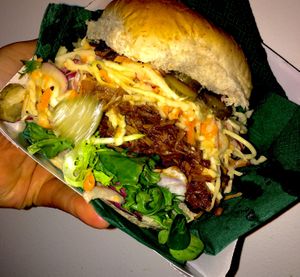 Jackfruit Burger at Parallel7 in Bishop Auckland