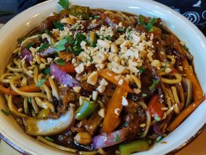 Duck noodles at Warzywniak in Wroclaw