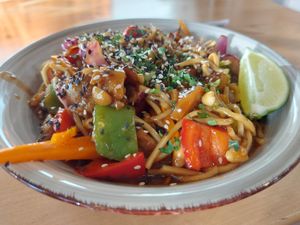 Chicken Noodles at Warzywniak in Wroclaw