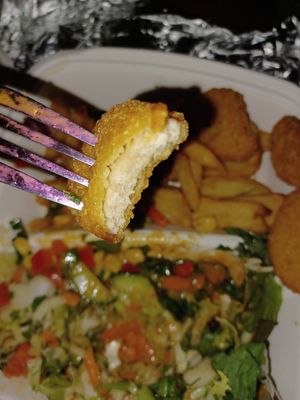 The taste was too real, but with BBQ sauce almost freaked me out at Warzywniak in Wroclaw