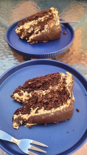 Chocolate Cake at Omphalos in Arequipa