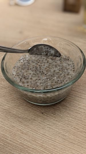 Chia Pudding (part of Menu del Dia) at Omphalos in Arequipa