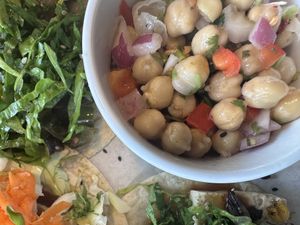 Chick pea saladd  at Taqueria Tsunami in Roswell