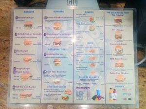 Menu at Elevation Burger in Houston
