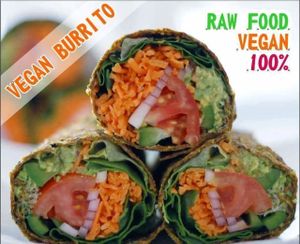 Raw wegan Burrito at Nata Raw in Szczecin