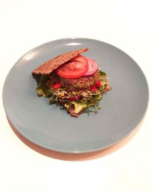 Raw sandwich with raw falafel at Nata Raw in Szczecin