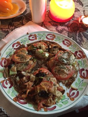 Raw Pizza! OMG YUM! at Nata Raw in Szczecin