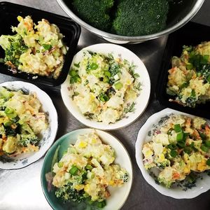 Loaded Potato Salad - vegan/gluten free at Curiosi-Tea House in Mankato