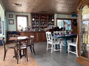 Interior seatingg  at Curiosi-Tea House in Mankato