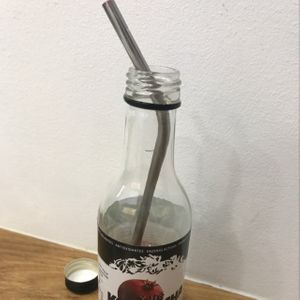 tasty kombucha with my steel straw at TOO Naturally Healthy Food - Principe Real in Lisbon