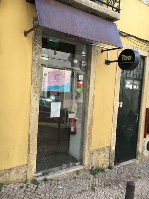 Outside  at TOO Naturally Healthy Food - Principe Real in Lisbon