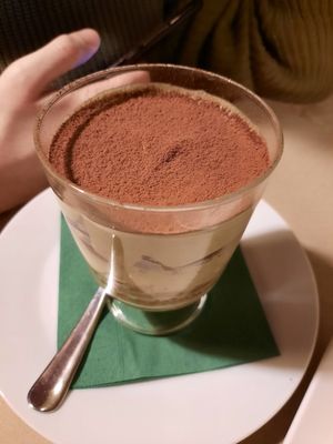 pistachio tiramisù at Haiku in Palermo