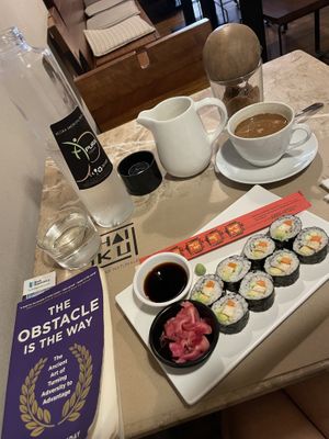 Vegan sushi  at Haiku in Palermo