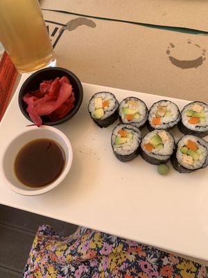 Vegan sushi €11  at Haiku in Palermo