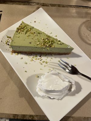 Pistachio mousse cake  at Haiku in Palermo