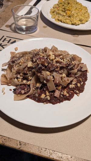 Pappardelle with radicchio at Haiku in Palermo