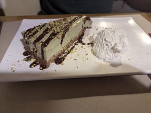 Pistachio pie at Haiku in Palermo