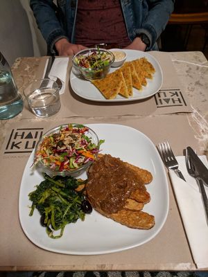 Tempeh and Omlette at Haiku in Palermo