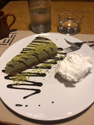 Pistachio cake at Haiku in Palermo