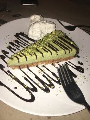 pistachio cheesecake at Haiku in Palermo