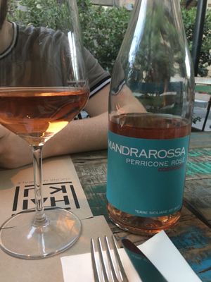 rosé wine  at Haiku in Palermo