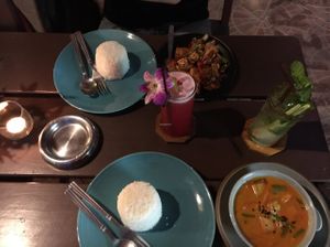 red curry with tofu at Cuckoo's Nest in Ao Nang