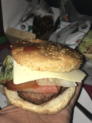Burger at La Trocadero in Barcelona