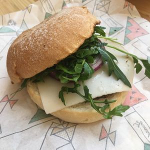 great burger! well worth a walk. at La Trocadero in Barcelona