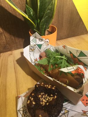 totally vegan and delicious  at La Trocadero in Barcelona