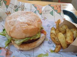 Impossible burger at La Trocadero in Barcelona