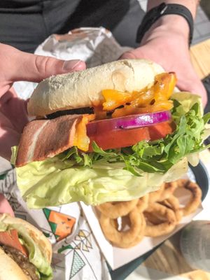 Vegan Burger at La Trocadero in Barcelona