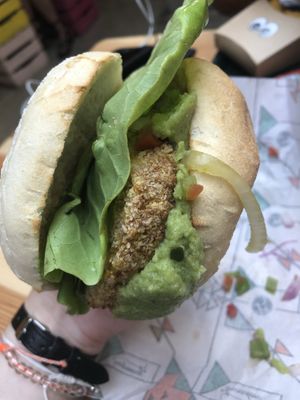 Tex Mex burger  at La Trocadero in Barcelona