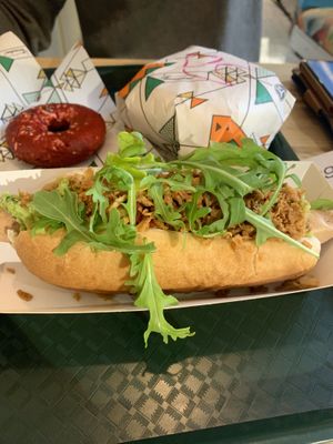 Hot dog at La Trocadero in Barcelona