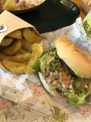 Hamburguesa tex mex at La Trocadero in Barcelona