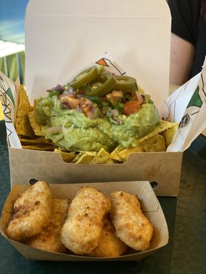 Not chicken nuggets  at La Trocadero in Barcelona