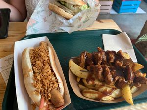 Food at La Trocadero in Barcelona