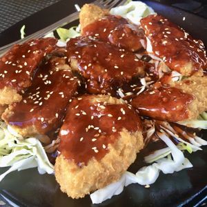 Volcano “chicken" at Pineapple Village in Gilroy