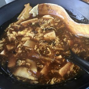 Hot and sour soup at Pineapple Village in Gilroy