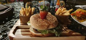 Beyond Meat burger at Noguis in Tamarindo