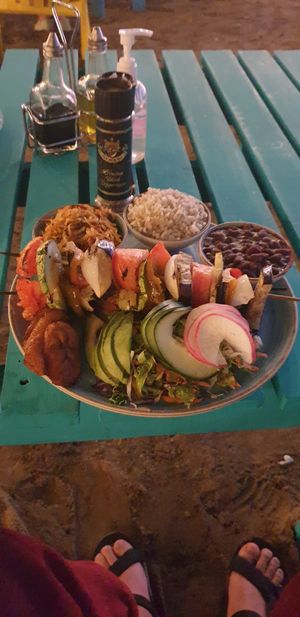 Vegan kebab at Noguis in Tamarindo