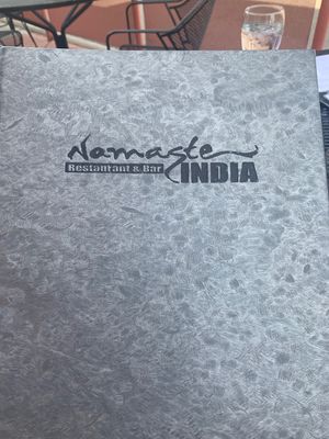 Menu at Namaste India in Arvada