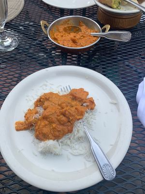 Sweet potato something... i know its vegan at Namaste India in Arvada