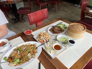 Variety of dishes   at Saigon68 in Sheffield