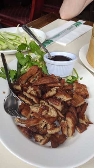 Vegan duck & pancakes at Saigon68 in Sheffield