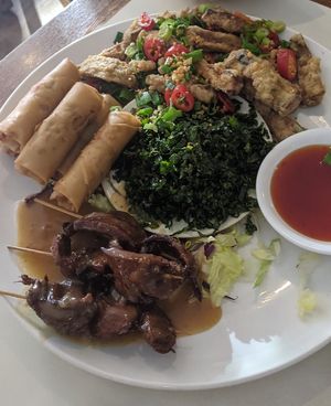 Vegan starter selection at Saigon68 in Sheffield