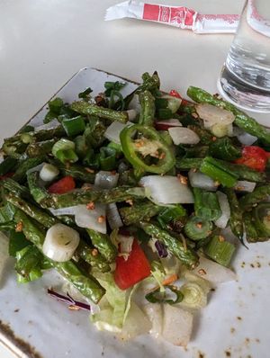 Salt and pepper french beans at Saigon68 in Sheffield