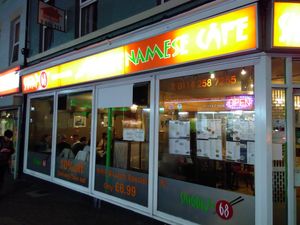 outside at Saigon68 in Sheffield