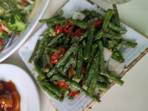 Salt and pepper french beans at Saigon68 in Sheffield